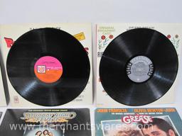 Eight Original Soundtrack Record Albums includes St. Elmo's Fire, Grease (only Album 2), Saturday