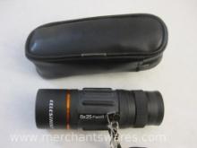 Celestron 8x25 Field 8.7 Degree Monocle, made in Korea, 5 oz