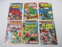 Six Marvel Comics Group Comics includes Marvel Super Heroes #67, 68, Nov-Dec 1977, Godzilla #15, 17,