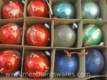 Shiny Brite Glass Merry Christmas Ornaments and others, 7 oz