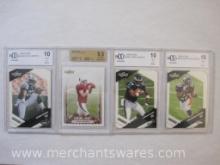 Four Beckett Graded NFL Rookie Trading Cards 9.5-10 including 2009 Score #364 Knowshon Moreno, 2009