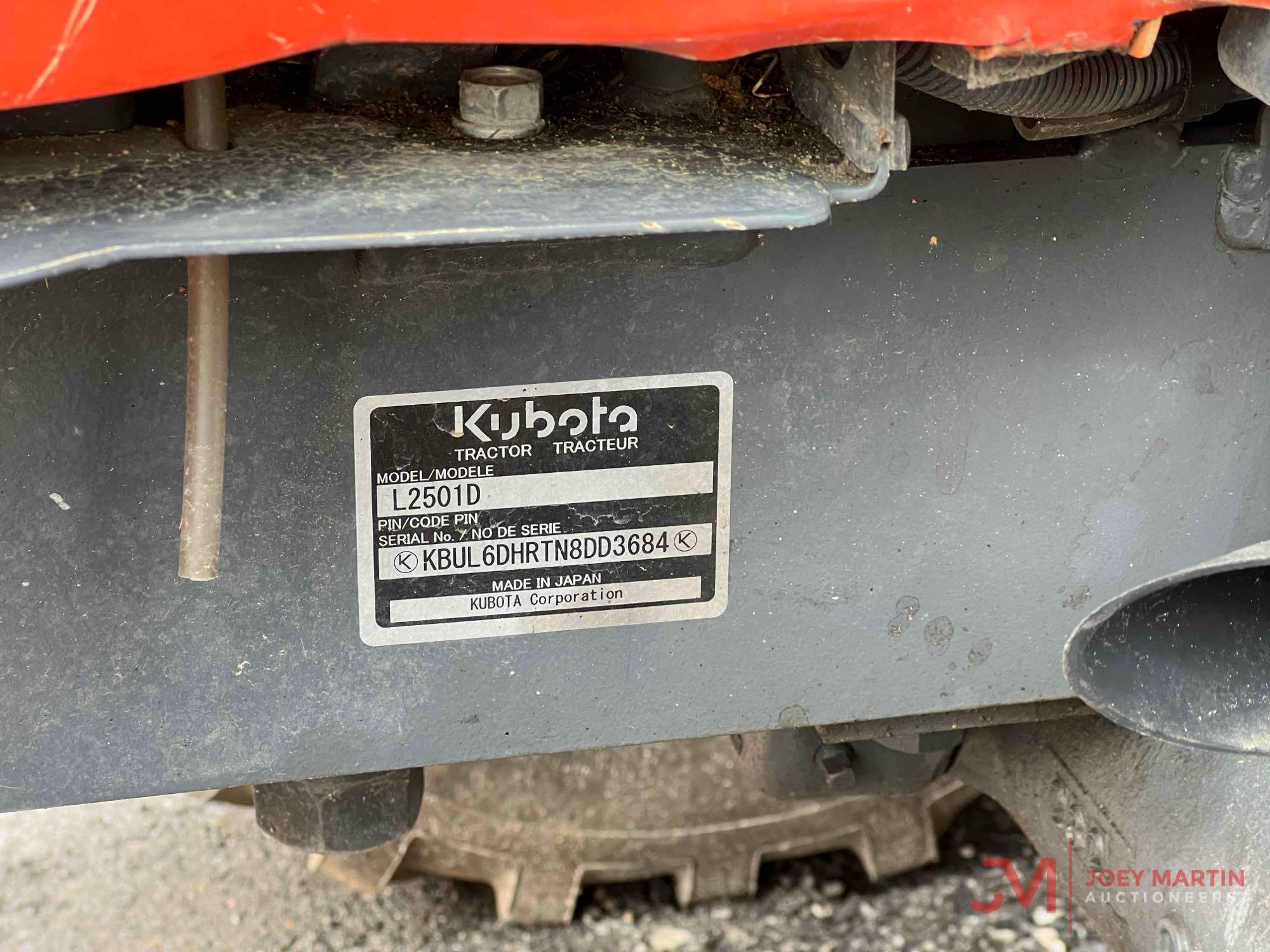 KUBOTA L2501 UTILITY TRACTOR