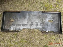 SKID STEER BACKING PLATE