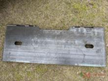 SKID STEER BACKING PLATE