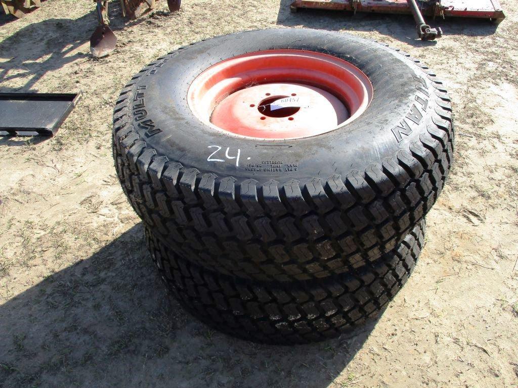 2 TRACTOR TURF TIRES AND,