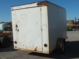 10'X6'  ENCLOSED SINGLE AXLE TRAILER