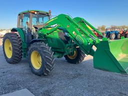 2018 JOHN DEERE 6155M WITH JD 640R LOADER