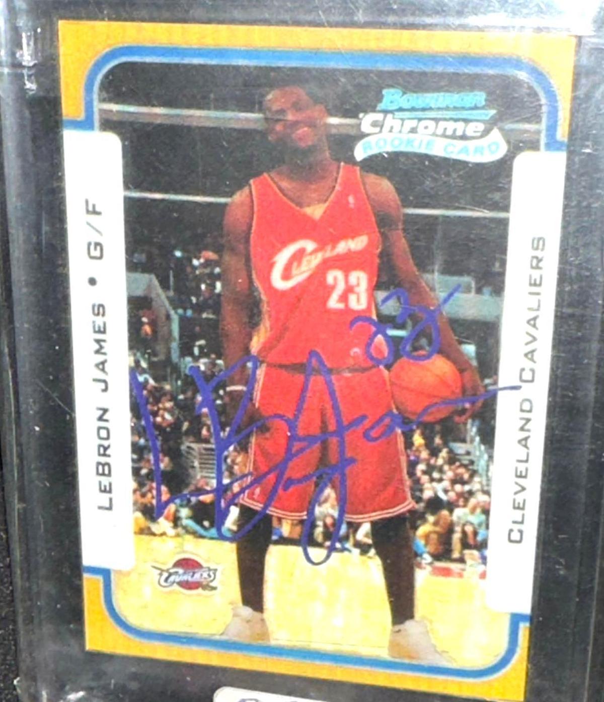 Bowman Chrome Lebron James 2003/2004 Card #123 Rookie- Reprint?