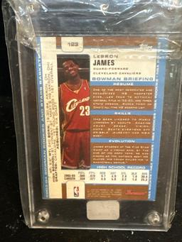 Bowman Chrome Lebron James 2003/2004 Card #123 Rookie- Reprint?