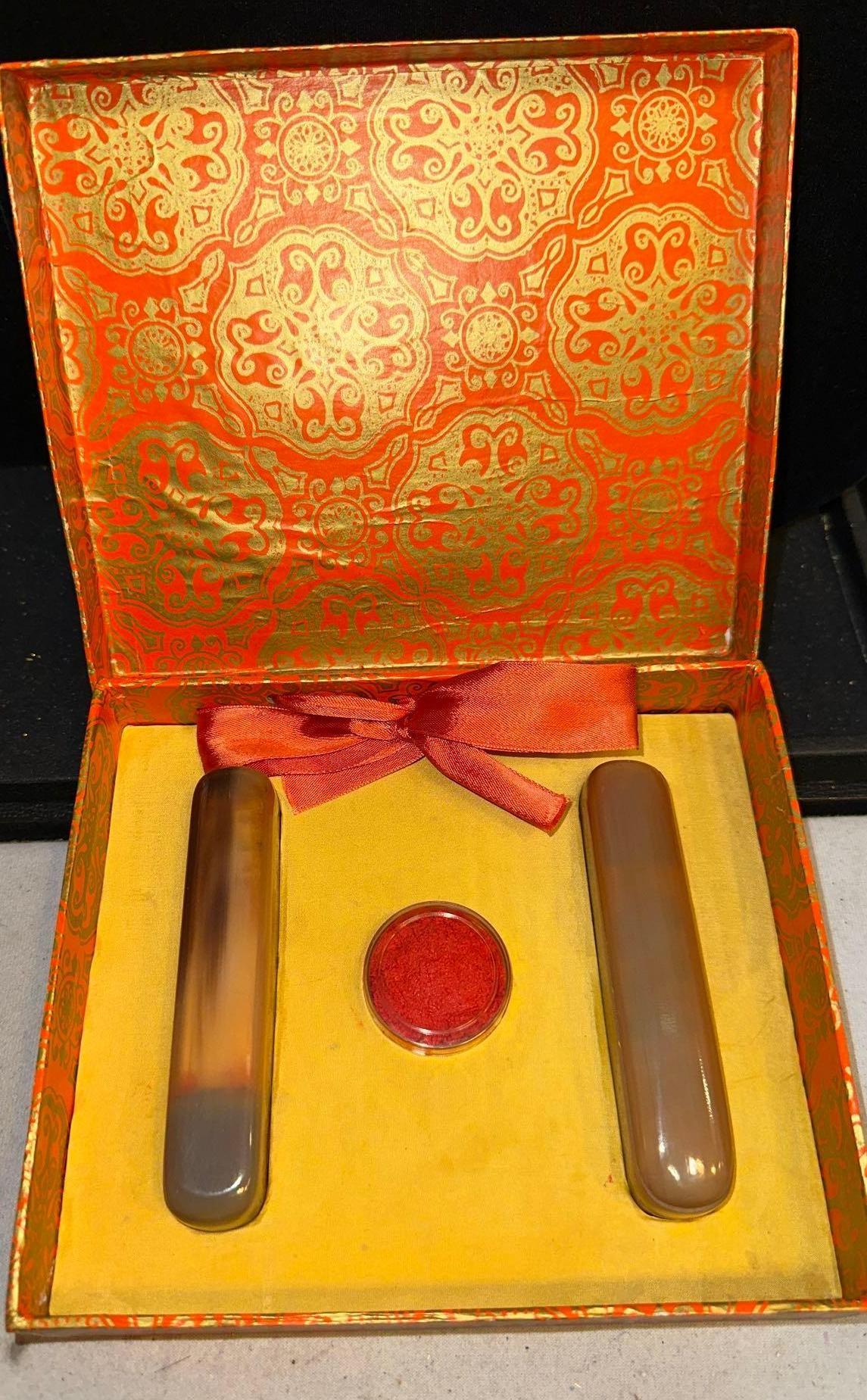 Chinese Red Ink Tools in Unopened Plastic Holders