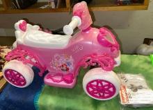 Huffy Disney Princess Battery Ride-on Quad- with Lights and Music- Works