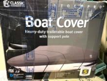 NIB Classic Accessories Storm Pro Heavy Duty Boat Cover fits 17-19ft boats