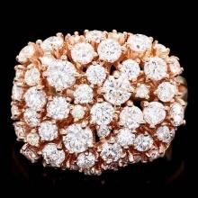 14k Rose Gold 2.75ct Diamond Ring