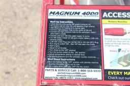 MAGNUM 4000 Hot Water Pressure Washer - Gas/Diesel Motor - Wheel Mounted