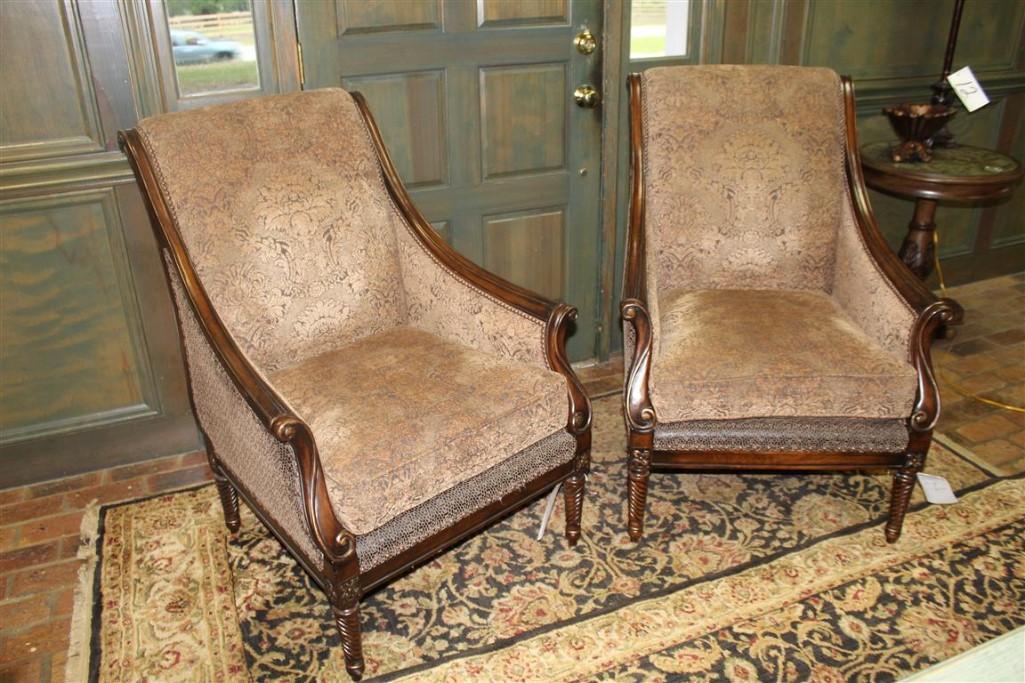 Lot of (2) Parlor Chairs
