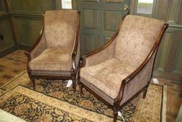 Lot of (2) Parlor Chairs