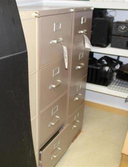 Lot of (2) 4-drawer Filing Cabinets