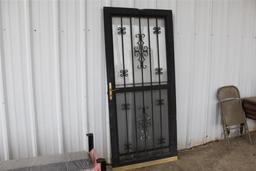 GLASS DOOR WITH METAL FRAME