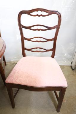 Thomasville Cherry Pedestal Dining Room Table And 6 Chairs