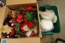 Box of Décor & Paper Plates