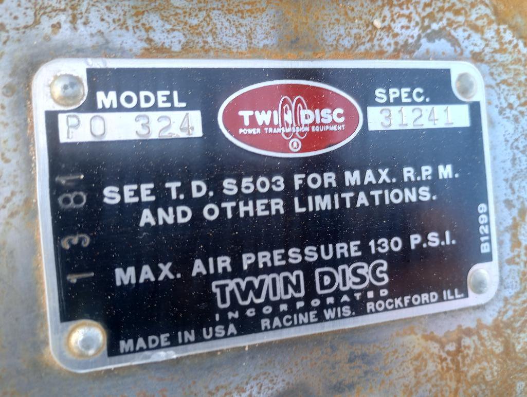 Unused P.O-324 Twin Disc Air Clutch