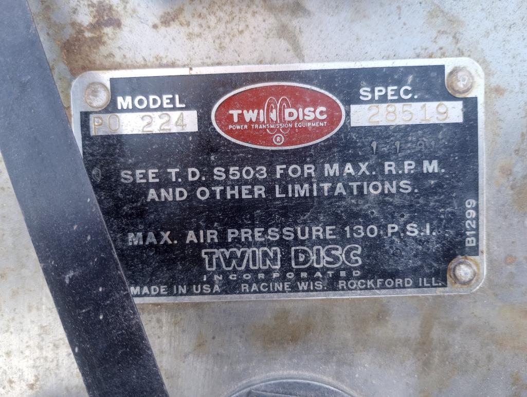 Unused P.O-224 Twin Disc Air Clutch