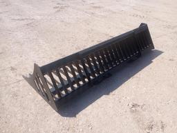 Unused 84" Rock Bucket (Skid Steer Attachment)