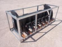 Unused 78" Hydraulic Root Grapple (Skid Steer Attachment)