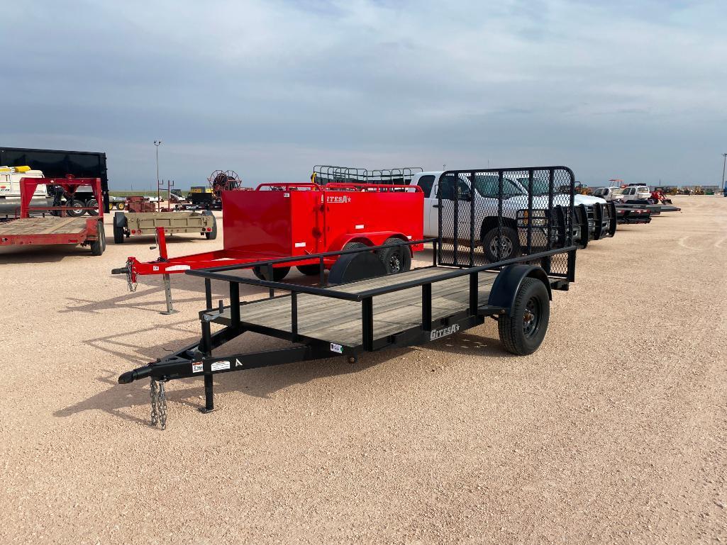 Unused 2022 Gitesa 12Ft Single Axle Utility Trailer