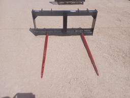 Unused Hay Spear (Skid Steer Attachment)