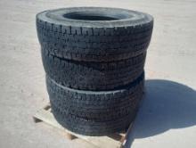 (4) Michelin Truck Tires 12 R 22.5