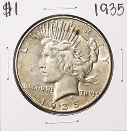 1935 $1 Peace Silver Dollar Coin