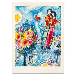 Chagall (1887-1985) "Entre L'hiver Et Le Printemps" Limited Edition Lithograph