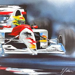 Victor Spahn "Ayrton Senna" Limited Edition Lithograph on Paper
