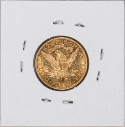 1887-S $5 Liberty Head Half Eagle Gold Coin
