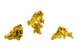 Lot of Mexico Gold Nuggets 2.46 Grams Total Weight