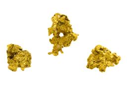 Lot of Mexico Gold Nuggets 2.46 Grams Total Weight