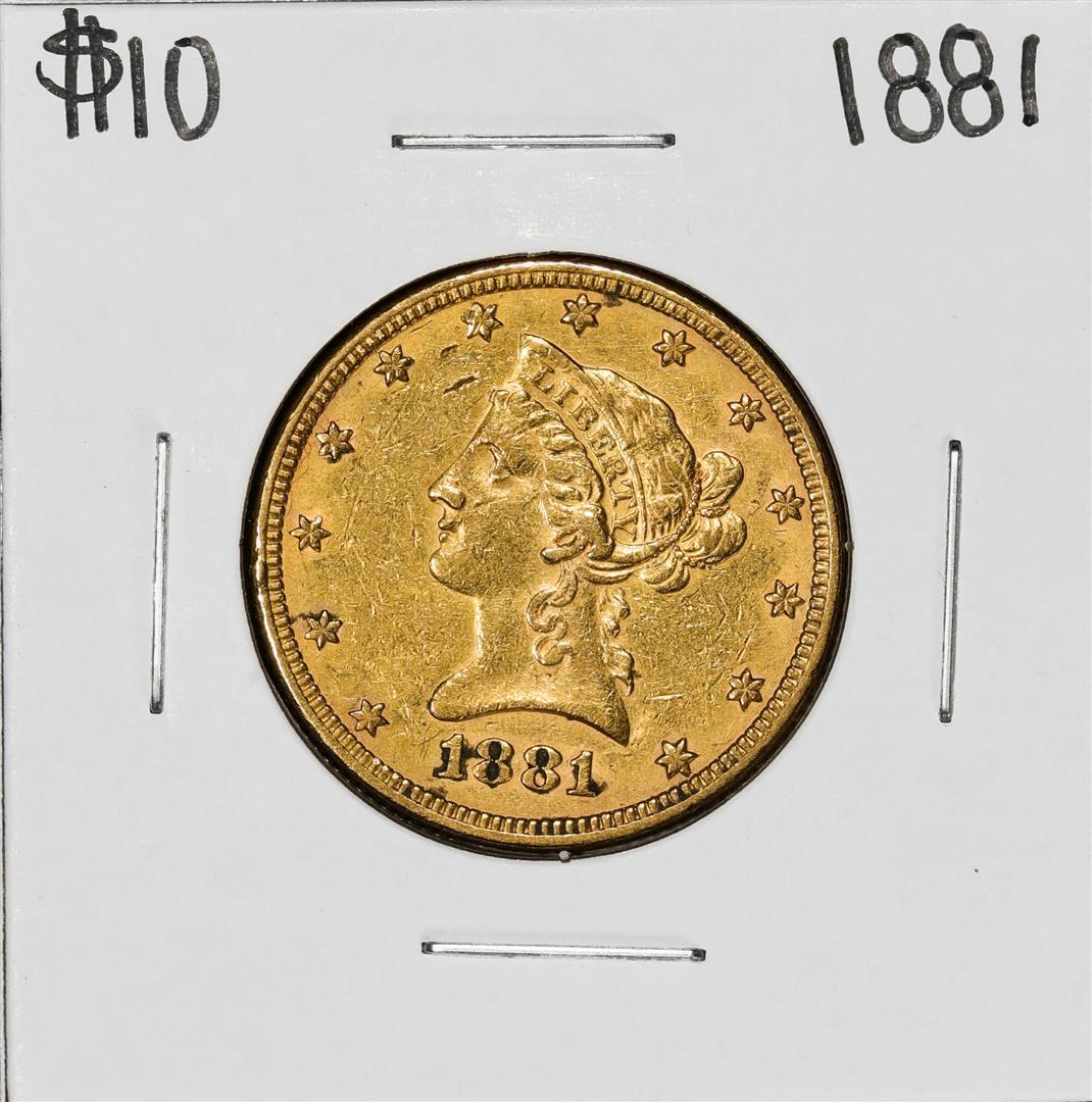 1881 $10 Liberty Head Eagle Gold Coin