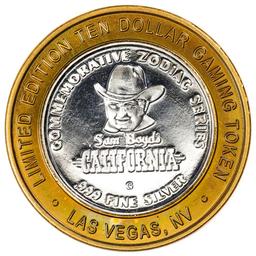 .999 Silver Sam Boyd's California Hotel $10 Casino Limited Edition Gaming Token