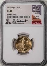 2022 $10 American Gold Eagle Coin NGC MS70 Don Everhart Signature
