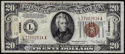 1934A $20 Hawaii WWII Emergency Issue Federal Reserve Note