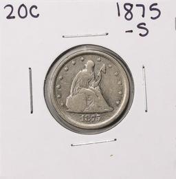 1875-S Twenty Cent Piece Silver Coin