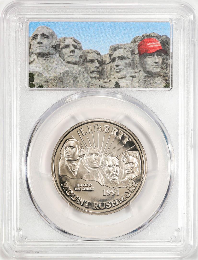1991-S Proof Mount Rushmore Half Dollar Coin PCGS PR70DCAM