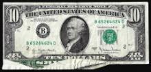 1977A $10 Federal Reserve Note New York Gutter Fold Error
