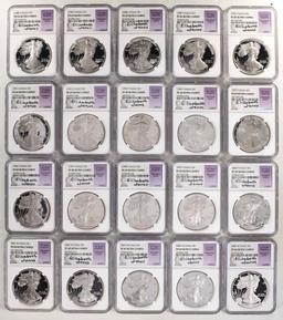 Lot of (29) 1986-2015 $1 Proof American Silver Eagle Coins NGC PF69 Ultra Cameo Jones