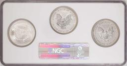 20th Anniversary (3) Coin Set 2006 $1 American Silver Eagle NGC MS69/PF69/PF69 Ultra