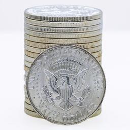 Roll of (20) Brilliant Uncirculated 1964-D Kennedy Half Dollar Coins