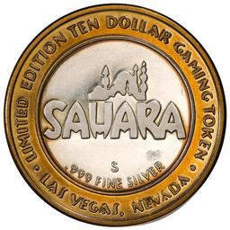 .999 Silver Sahara Hotel & Casino Las Vegas $10 Casino Limited Edition Gaming Token