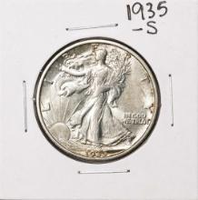 1935-S Walking Liberty Half Dollar Coin