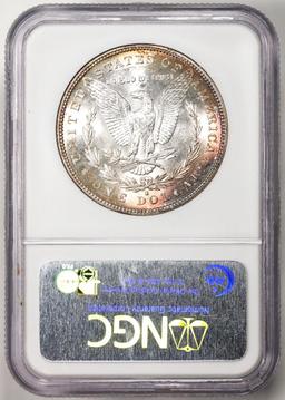 1882-S $1 Morgan Silver Dollar Coin NGC MS64 Nice Toning